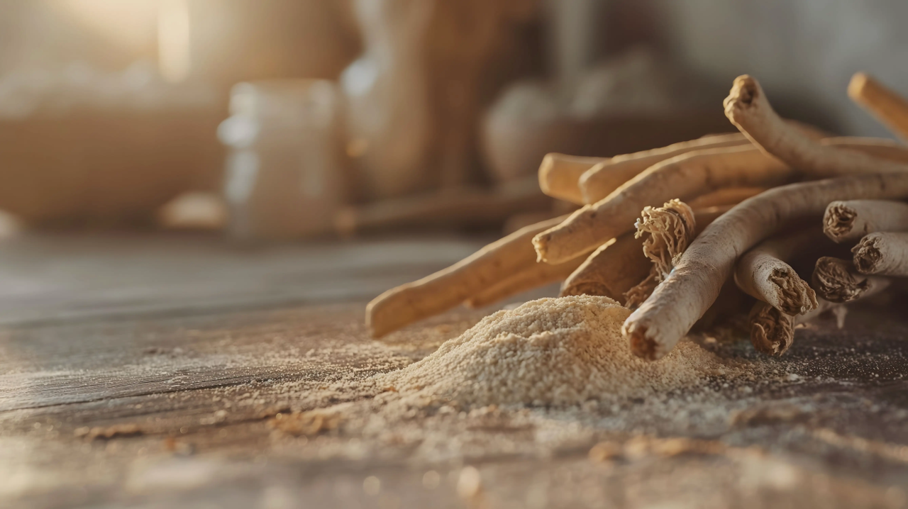 KSM-66 Ashwagandha root extract — clinically studied Ayurvedic adaptogen